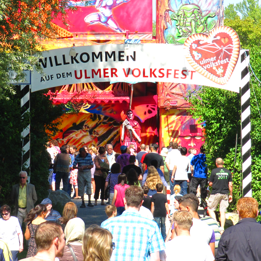 Ulmer Volksfest, Eingang