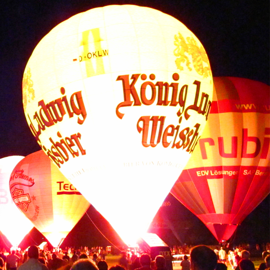 Ulmer Volksfest, Ballonglühen