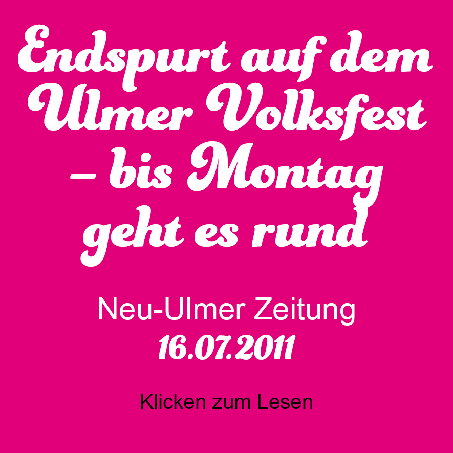Ulmer Volksfest, NuZ, Neu-Ulmer Zeitung