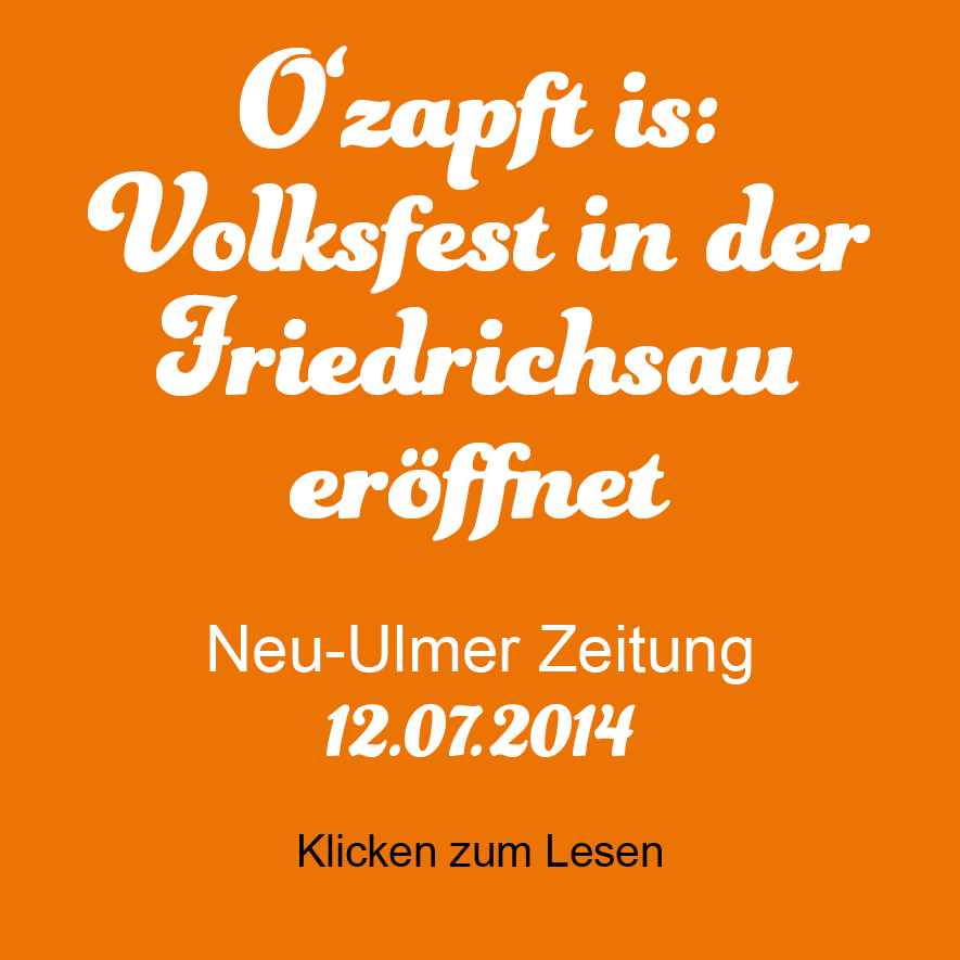 Ulmer Volksfest, Neu-Ulmer Zeitung, NUZ