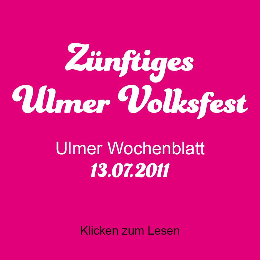 Ulmer Volksfest, Ulmer Wochenblatt