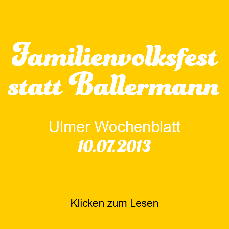 Ulmer Volksfest, Ulmer Wochenblatt