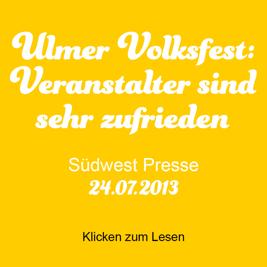 Suedwest Presse 2013, Ulmer Volksfest