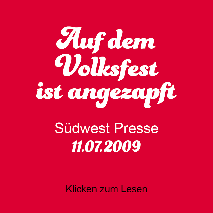 Ulmer Volksfest, SWP, Suedwest Presse